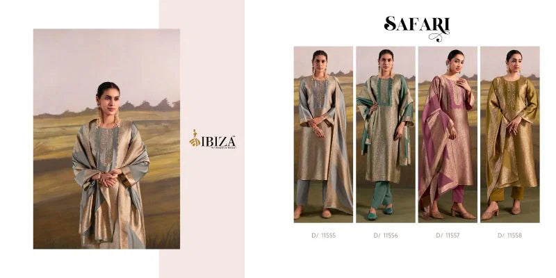 Ibiza Safari Banglory Silk With Handwork Designer Salwar Kameez