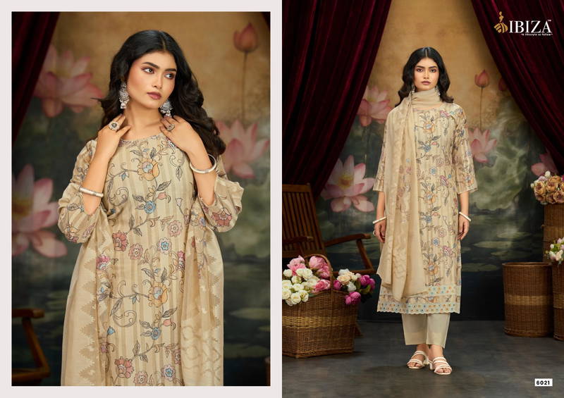 Ibiza Shararat Mal Banrasi Cotton Jacquard Dighital Printed Salwar Kameez