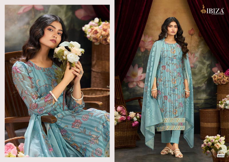 Ibiza Shararat Mal Banrasi Cotton Jacquard Dighital Printed Salwar Kameez