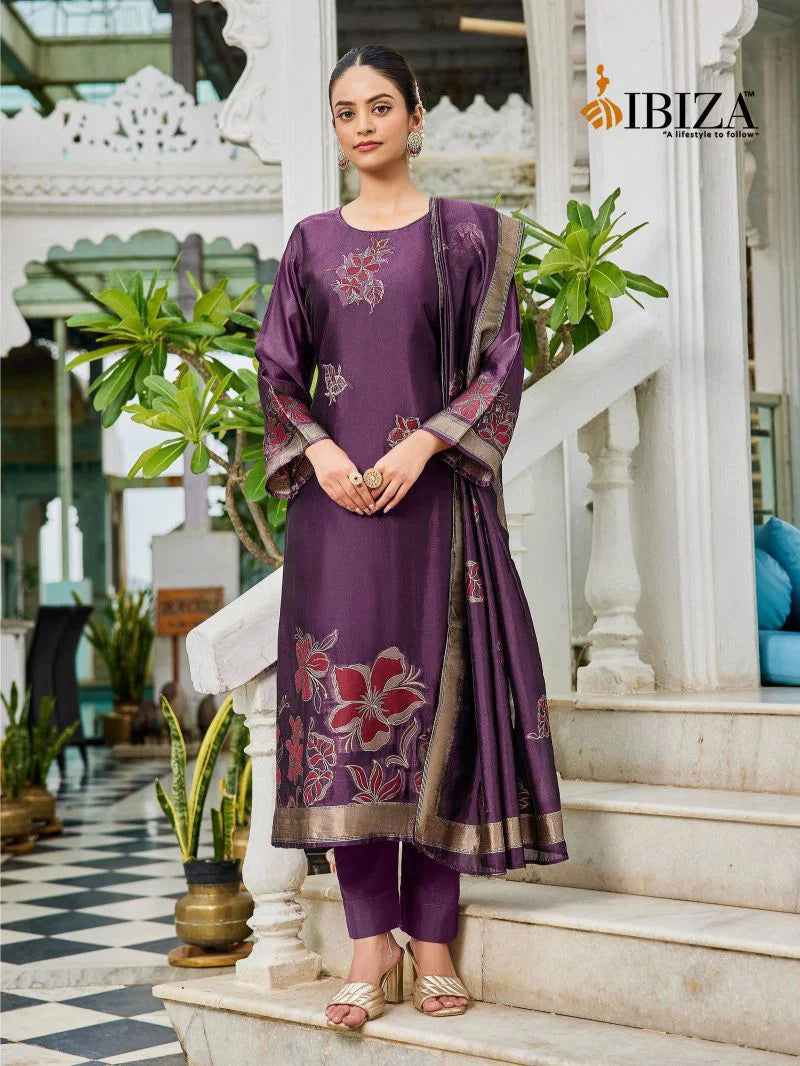 Ibiza Suroor 16042 Banglory Silk With Embroidery Work Salwar Kameez