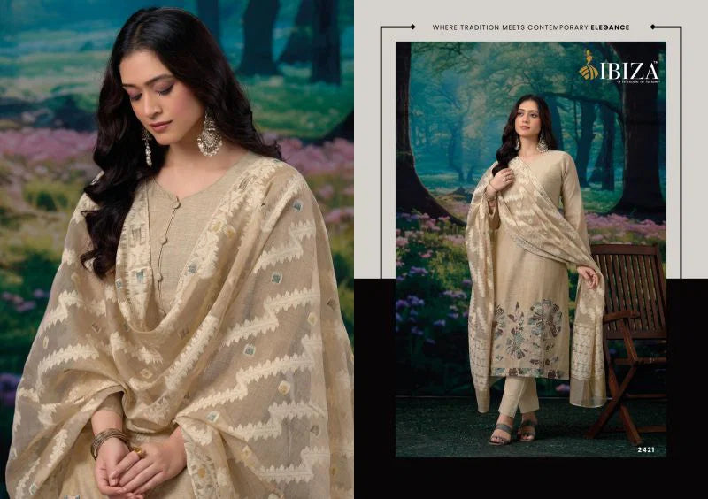 Ibiza Tareef Orgenic Cotton With Aplic Work Salwar Kameez Collection