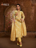 Ibiza Vesnavi Linen Jacquard Printed Embroidery Worked Salwar Kameez