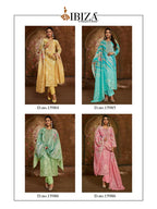 Ibiza Vesnavi Linen Jacquard Printed Embroidery Worked Salwar Kameez