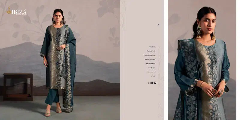 Ibiza Zafira Banglory Silk Jacquard With Handwork Salwar Kameez