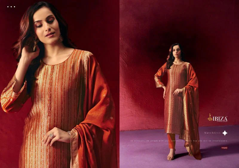 Ibiza Zeya Banglory Silk Jacquard With Work Salwar Kameez