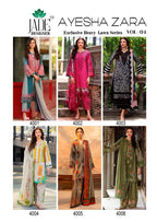 Jade Ayesha Zara Vol 4 Karachi Printed Cotton Dress Material