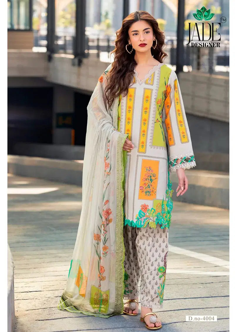 Jade Ayesha Zara Vol 4 Karachi Printed Cotton Dress Material