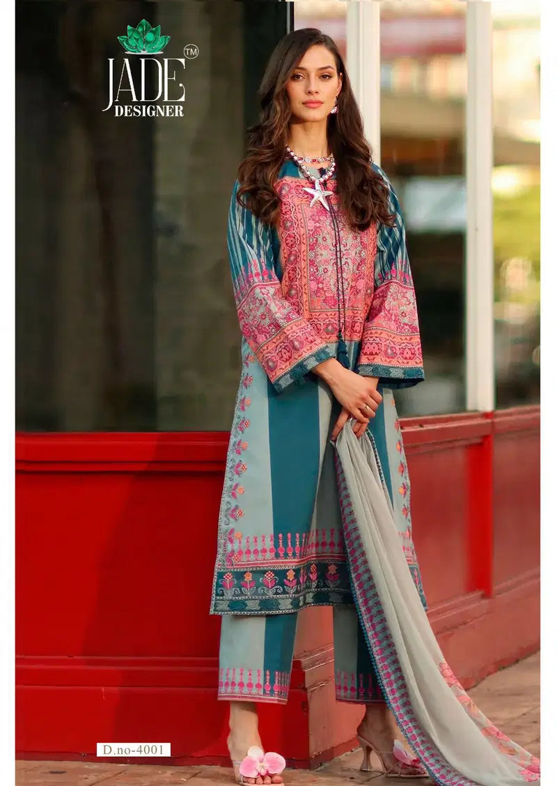 Jade Ayesha Zara Vol 4 Karachi Printed Cotton Dress Material