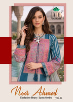 Jade Noor Ahmed Vol 4 lawn Cotton Karachi Dress Material