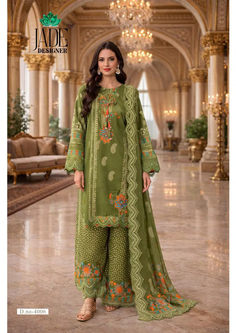 Jade Noor Ahmed Vol 4 lawn Cotton Karachi Dress Material