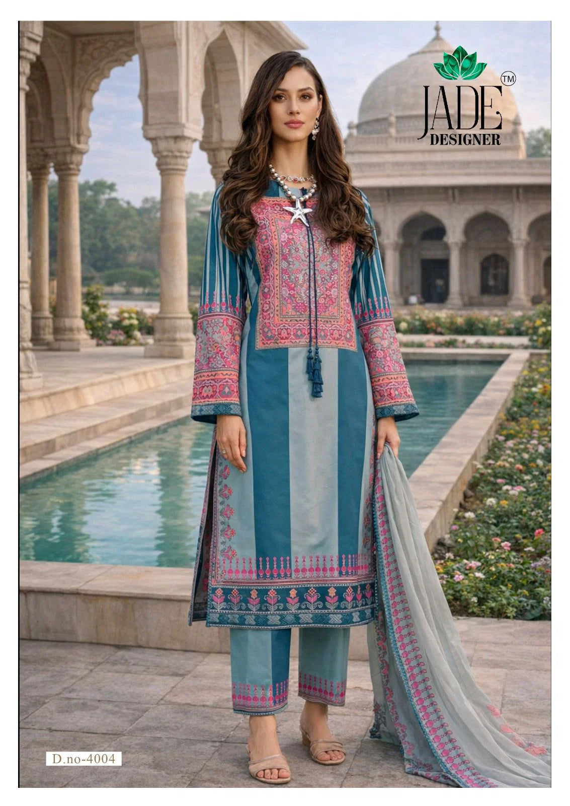 Jade Noor Ahmed Vol 4 lawn Cotton Karachi Dress Material