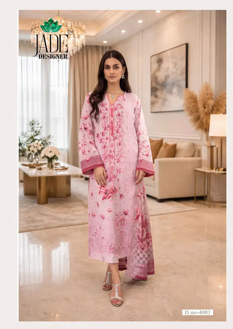 Jade Noor Ahmed Vol 4 lawn Cotton Karachi Dress Material