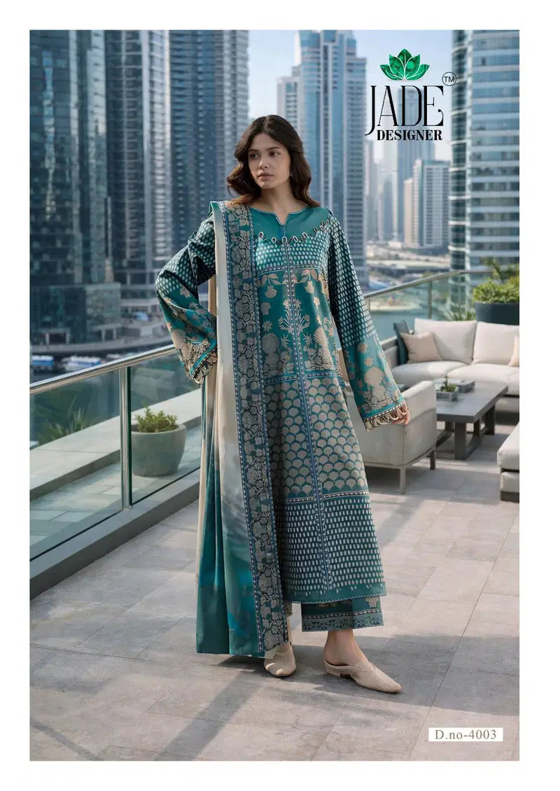 Jade Noor Ahmed Vol 4 lawn Cotton Karachi Dress Material