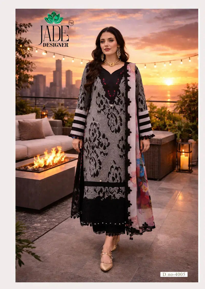 Jade Noor Ahmed Vol 4 lawn Cotton Karachi Dress Material