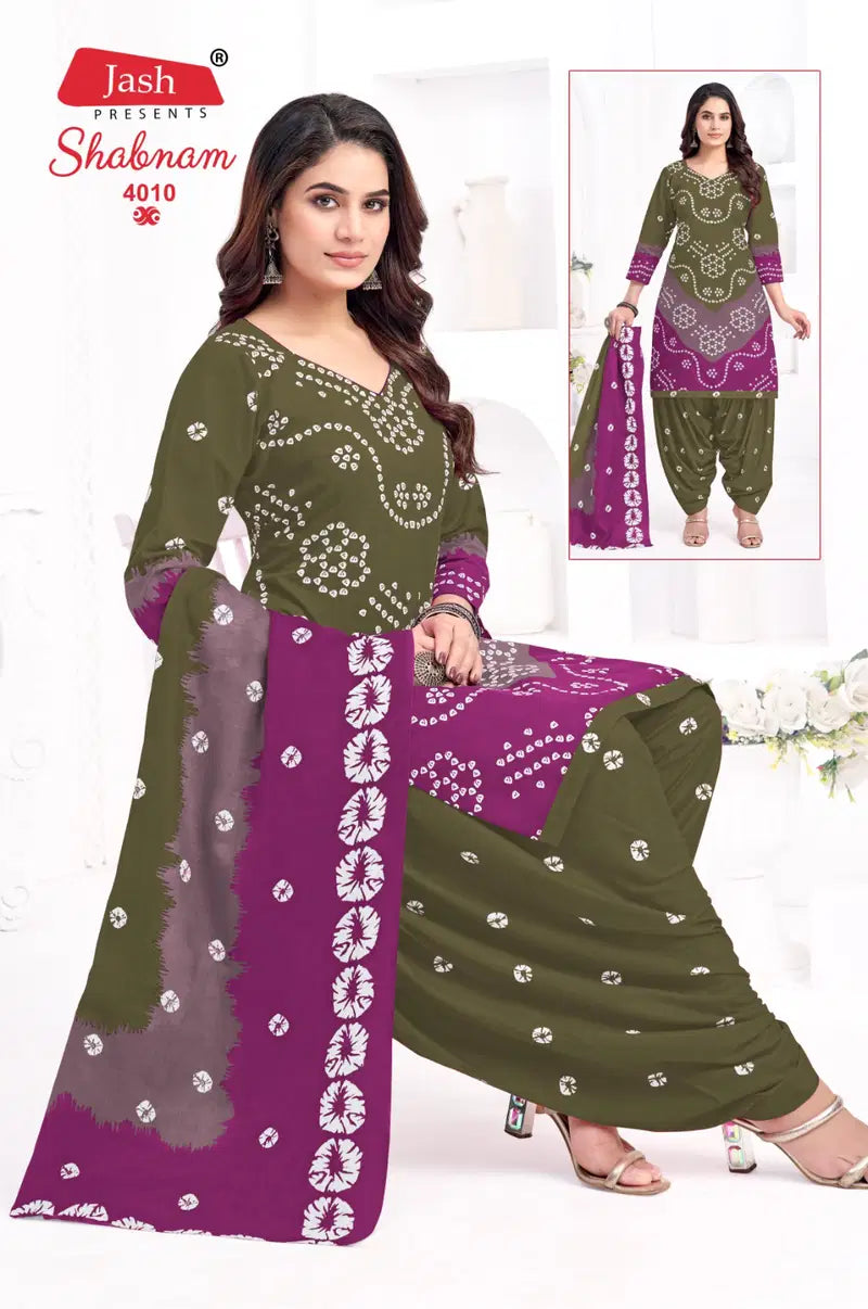 Jash Shabnam Vol 4 Bhandani Cotton Printed Dress Material Collection