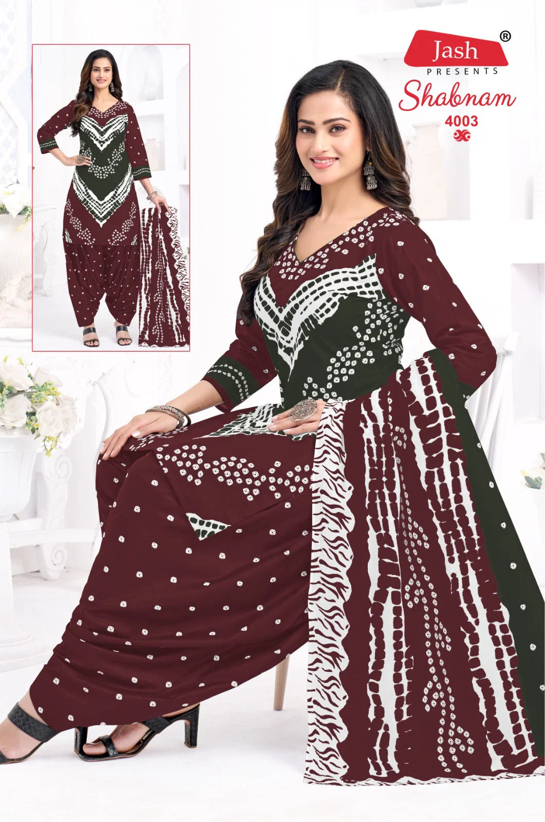 Jash Shabnam Vol 4 Bhandani Cotton Printed Dress Material Collection