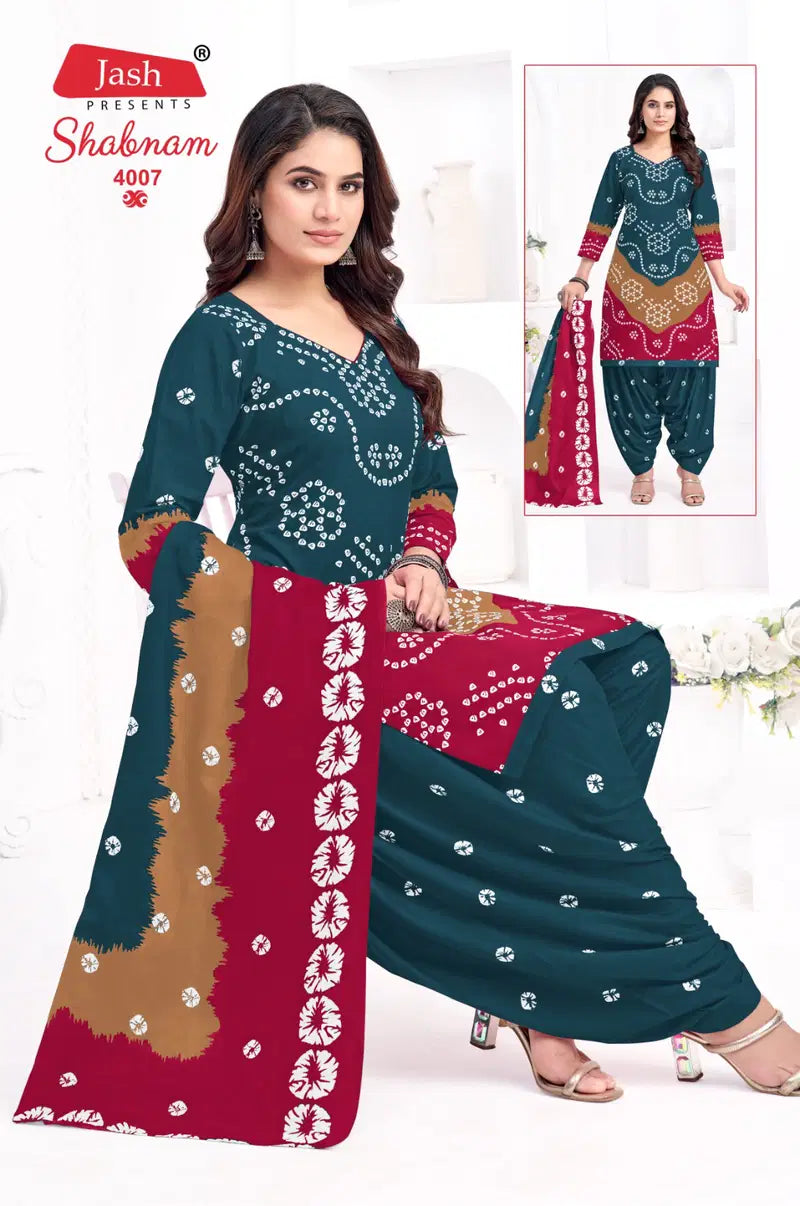 Jash Shabnam Vol 4 Bhandani Cotton Printed Dress Material Collection