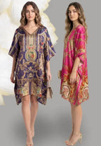 Jelite Silk Poncho Vol 7 Feather Silk Digital Printed Kaftan Collection