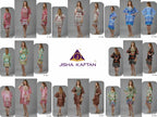 Jisha Kaftan Silk Poncho Vol 6 Feather Silk Digital Printed Kaftans
