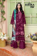 Johra Tex 195 E Cambric Cotton Embroidery Work Pakistani Salwar Kameez