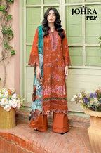 Johra Tex 195 Cambric Cotton Embroidery Work Pakistani Salwar Kameez