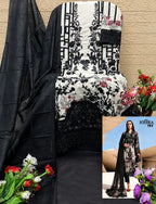 Johra Tex 199 Cambric Cotton Embroidered Salwar Kameez