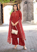 Kadlee Classy Look Rayon Printed Kurti With Bottom Dupatta