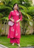 Kadlee Karnaee Rayon Printed Kurti With Bottom