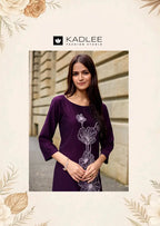 Kadlee Levisha Viscose Weaving Worked Kurti With Bottom Collection