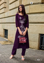 Kadlee Levisha Viscose Weaving Worked Kurti With Bottom Collection