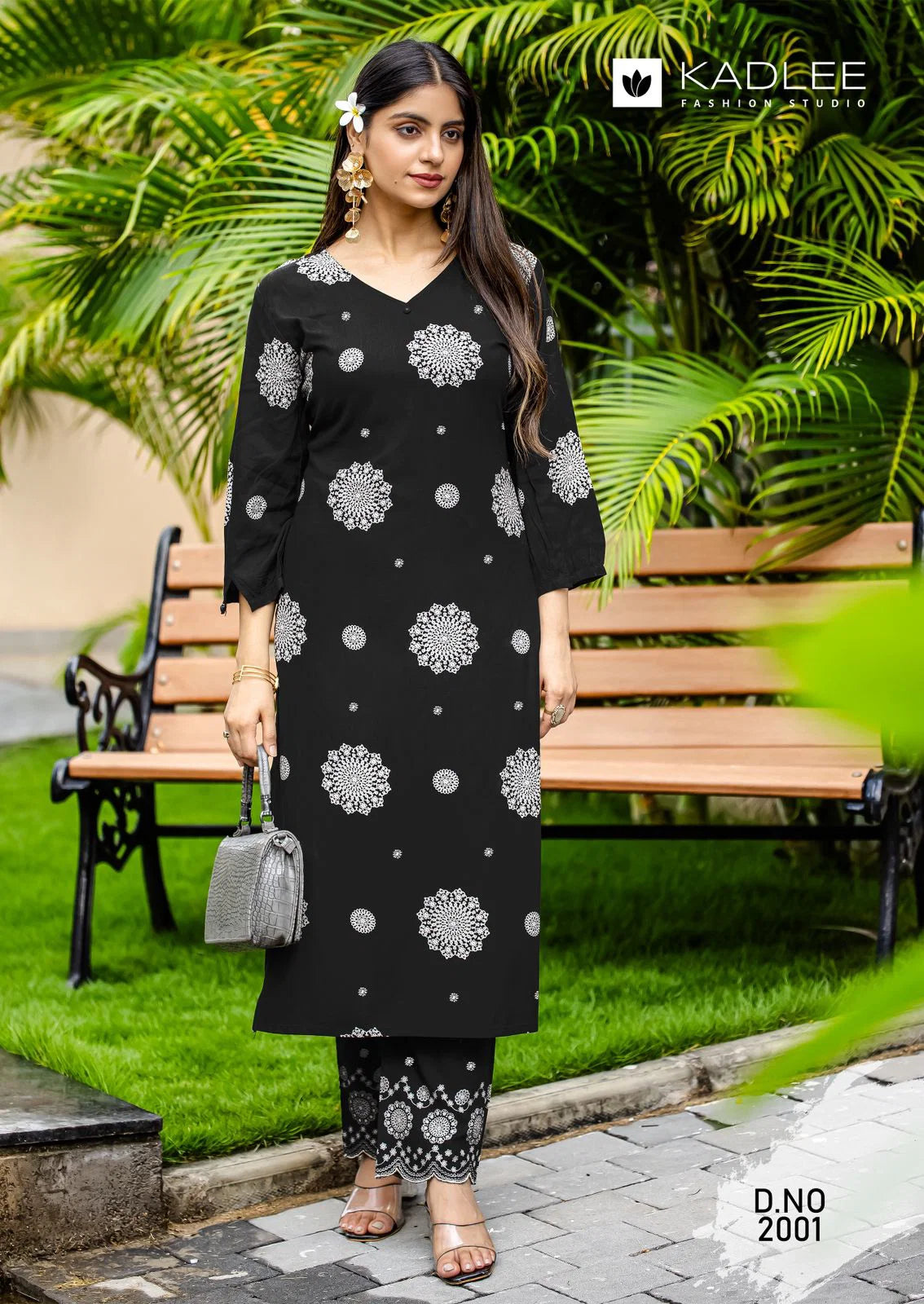 Kadlee Majestica Rayon Print Casual Wear Kurti And Pant Collection