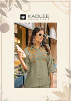 Kadlee Martina Viscose Weaving Thread Worked Co Ord Set Collection