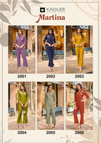 Kadlee Martina Viscose Weaving Thread Worked Co Ord Set Collection