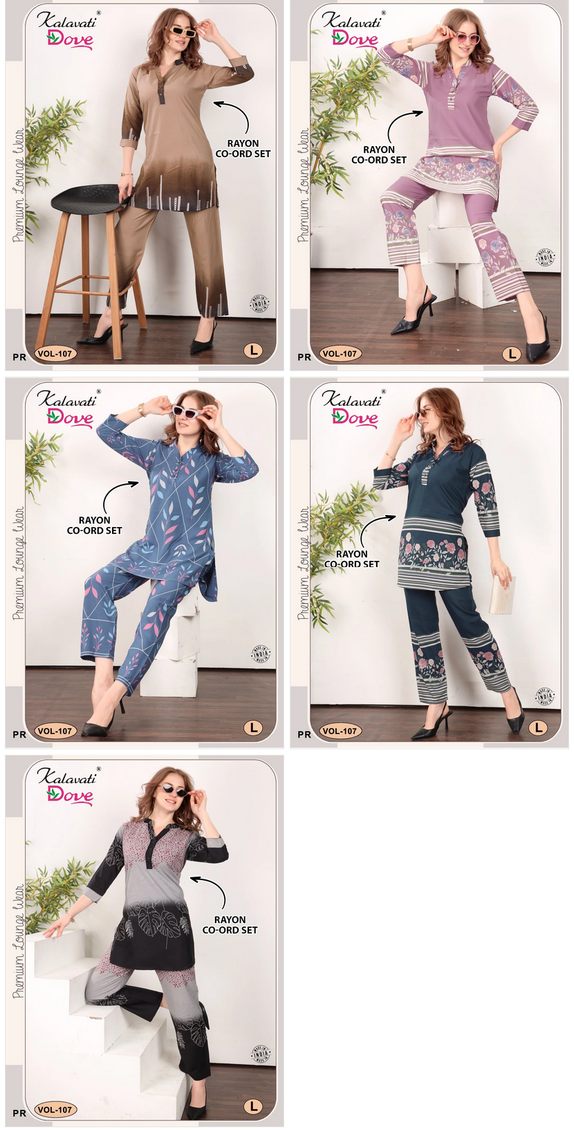 Kalavatis Vol 107 A Rayon Co Ord Set Collection