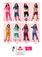 Kanya Zee Sora Vol 01 Rayon Placement Printed Co Ord Set Collection