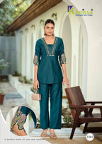Karissa Jiya Soft Viscose Thread Worked Co Ord Set Collection