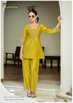 Karissa Jiya Soft Viscose Thread Worked Co Ord Set Collection