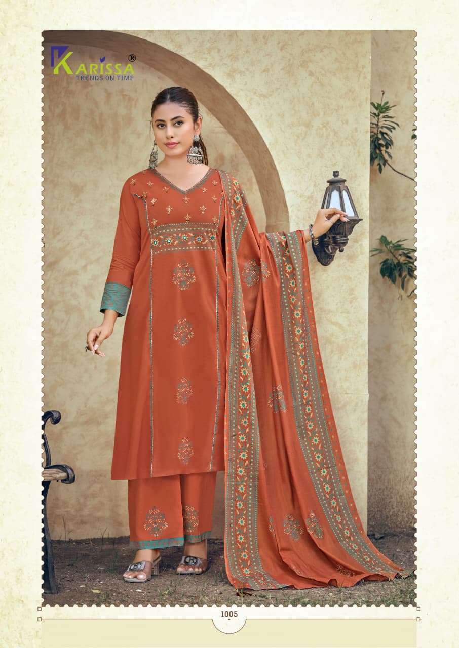 Karissa Kanika Premium Pure Heavy Bombay Cotton Kurti With Bottom And Dupatta Full Catalog available at wholesale rate.