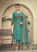 Karissa Kanika Premium Pure Heavy Bombay Cotton Kurti With Bottom And Dupatta Full Catalog available at wholesale rate.