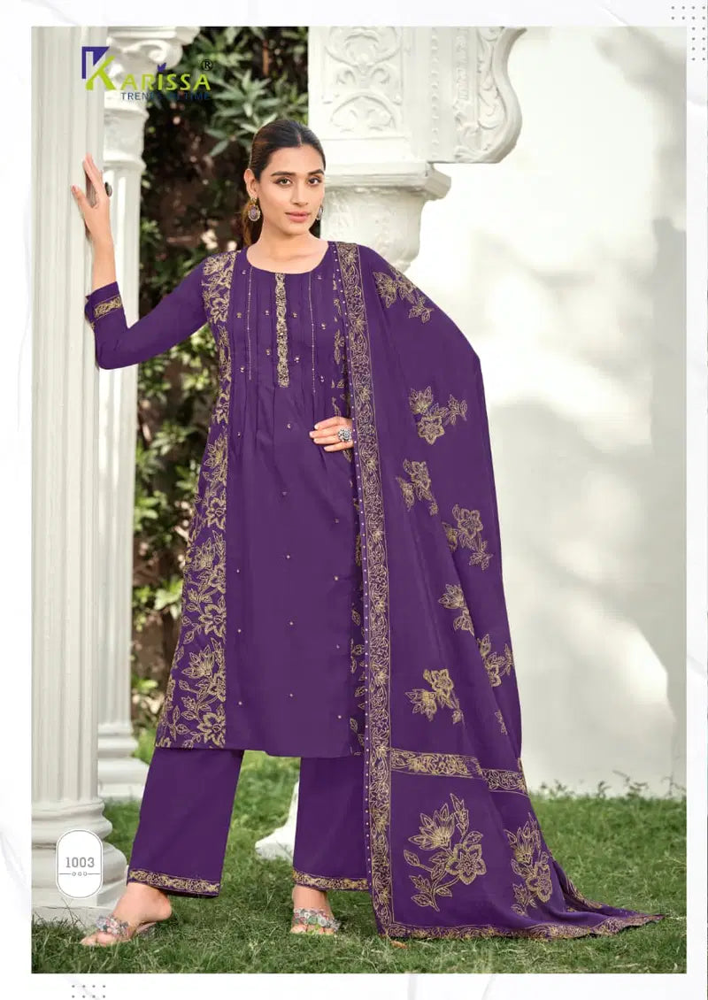 Karissa Mannat Bomaby Cotton Handworked Kurti With Bottom Dupatta