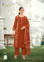 Karissa Mannat Bomaby Cotton Handworked Kurti With Bottom Dupatta