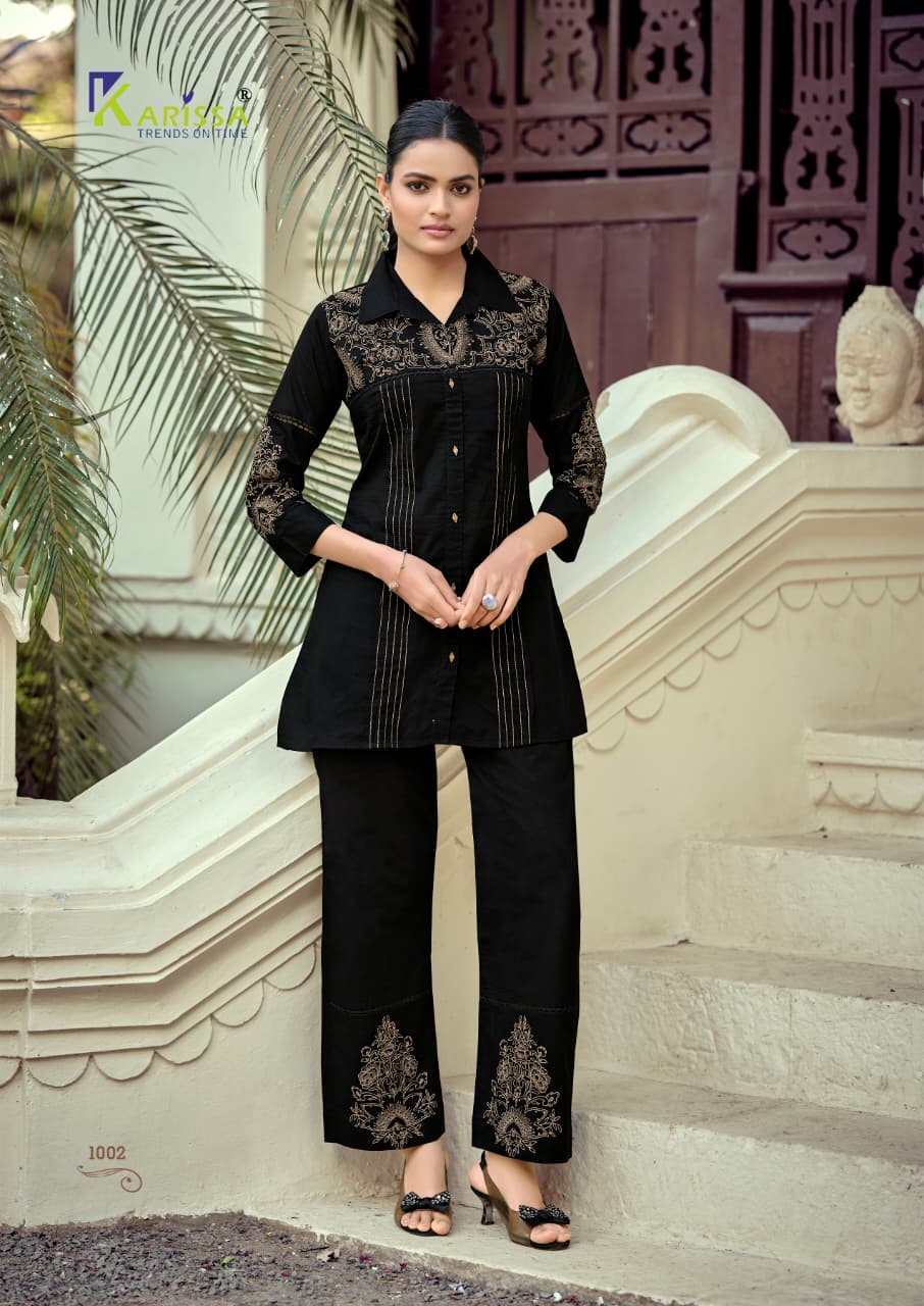 Karissa Maria Soft Cotton With Thread Worked Co Ord Set Collection