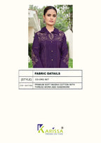 Karissa Maria Soft Cotton With Thread Worked Co Ord Set Collection