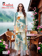 Karissha Dream Girl Maslin Digital Printed Co Ord Set Collection