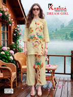 Karissha Dream Girl Maslin Digital Printed Co Ord Set Collection