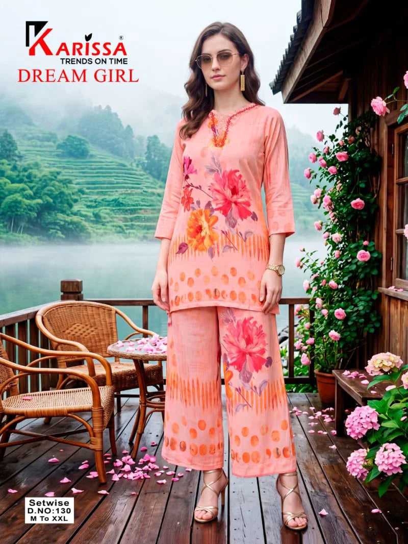 Karissha Dream Girl Maslin Digital Printed Co Ord Set Collection