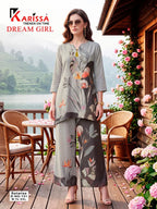 Karissha Dream Girl Maslin Digital Printed Co Ord Set Collection