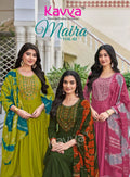 Kavya Maira Vol 2 Chanderi With Embroidery Work Kurti With Bottom Dupatta
