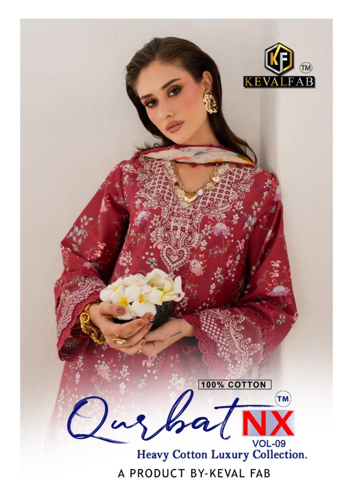 keval Fab qurbat Nx Vol-9 – karachi Dress Material