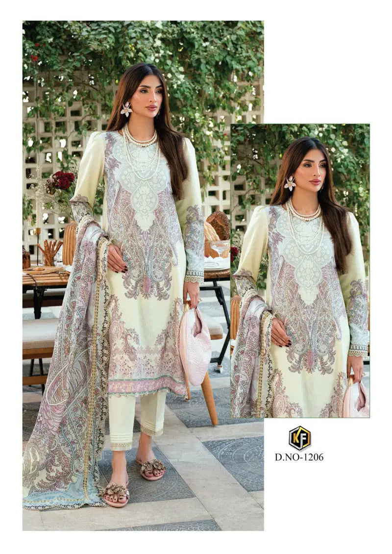 Keval Kaneez Luxury Vol 12 Lawn Cotton Karachi Print Dress Material
